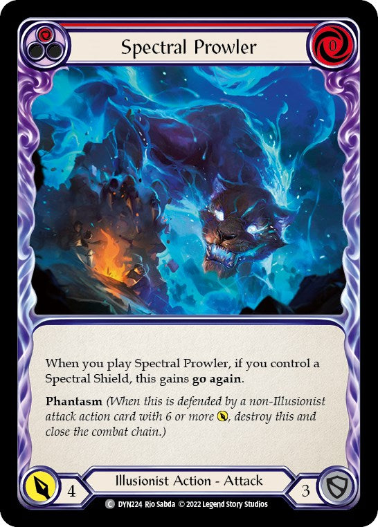 Spectral Prowler (Red) [DYN224] [Dynasty] Rainbow Foil