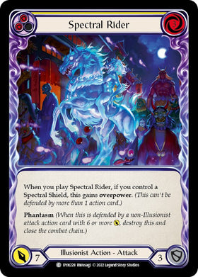 Spectral Rider (Yellow) [DYN228] [Dynasty] Rainbow Foil