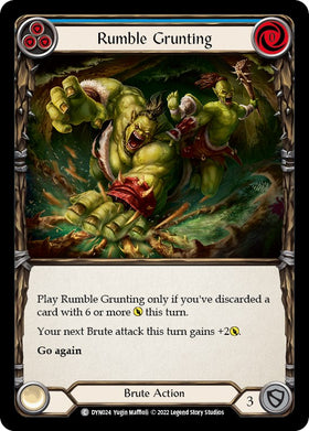 Rumble Grunting (Blue) [DYN024] [Dynasty] Rainbow Foil
