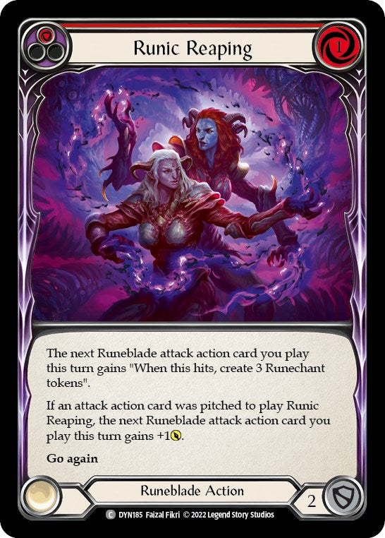 Runic Reaping (Red) [DYN185] [Dynasty] Rainbow Foil