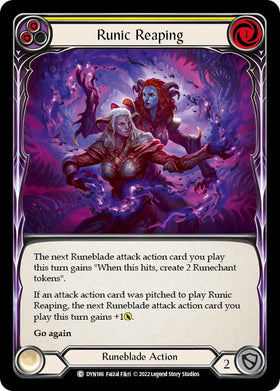 Runic Reaping (Yellow) [DYN186] [Dynasty] Rainbow Foil