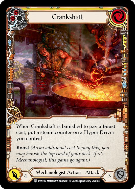 Crankshaft (Yellow) [DYN102] [Dynasty] Rainbow Foil