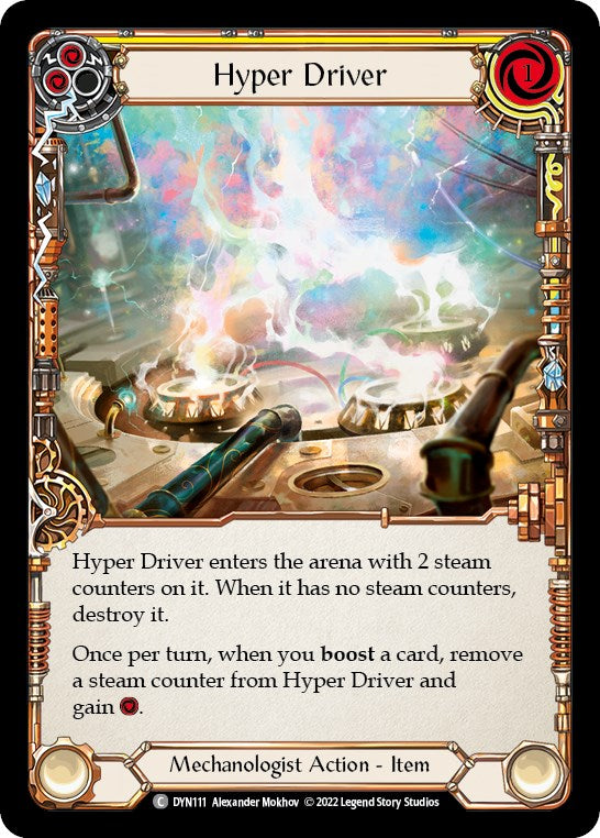 Hyper Driver (Yellow) [DYN111] [Dynasty] Rainbow Foil