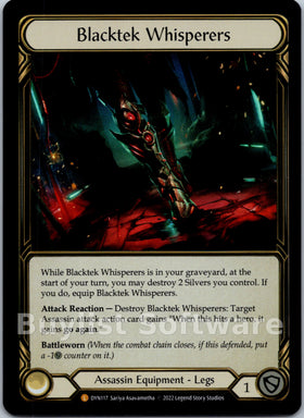 Blacktek Whisperers [DYN117] [Dynasty] Rainbow Foil