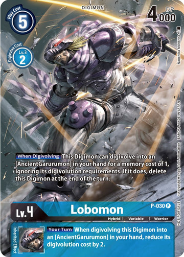 Lobomon (2nd Anniversary Frontier Card) [P-030] [Digimon Promotion Cards] Foil