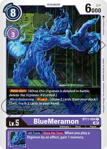 BlueMeramon [BT11-084] [Dimensional Phase] Foil