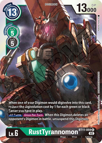 RustTyrannomon [BT11-059] [Dimensional Phase] Foil