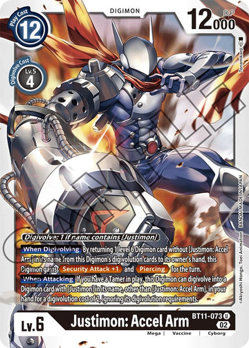 Justimon: Accel Arm [BT11-073] [Dimensional Phase] Foil