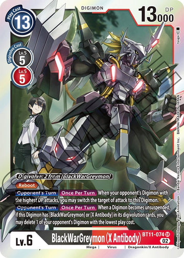 BlackWarGreymon (X Antibody) [BT11-074] [Dimensional Phase] Foil
