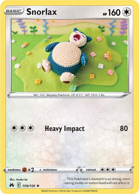 Snorlax [109/159] [Crown Zenith] Reverse Holofoil