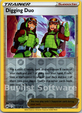 Digging Duo [126/159] [Crown Zenith] Reverse Holofoil