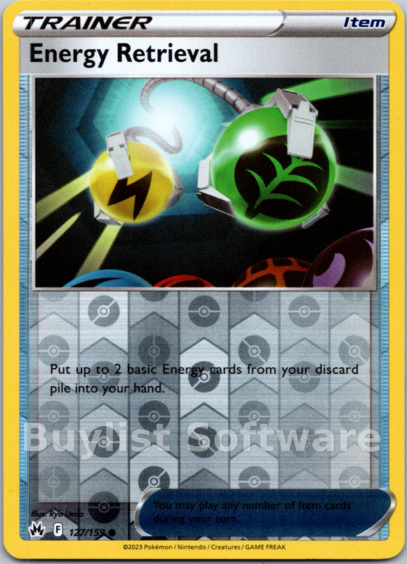Energy Retrieval [127/159] [Crown Zenith] Reverse Holofoil