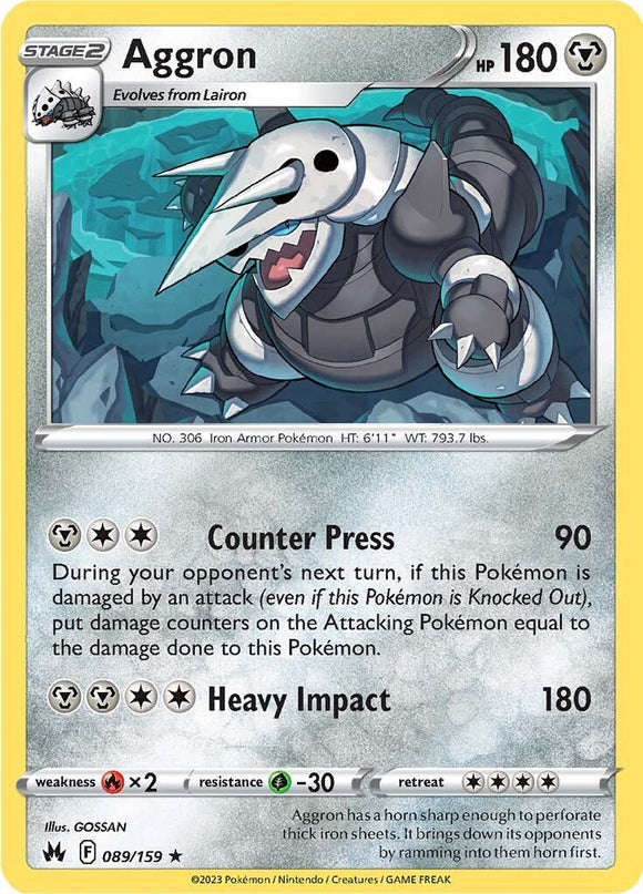 Aggron [089/159] [Crown Zenith] Holofoil