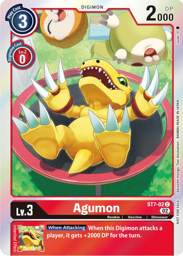 Agumon (Official Tournament Pack Vol.8) [ST7-02 C] [ Gallantmon] Foil