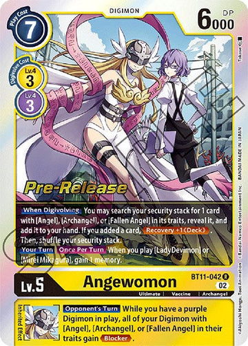 Angewomon [BT11-042 R] [Dimensional Phase Pre-Release Cards] Foil