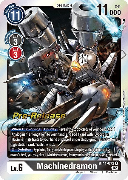 Machinedramon [BT11-072] [Dimensional Phase Pre-Release Cards] Foil