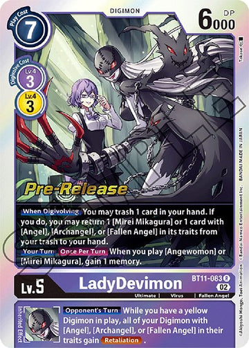 LadyDevimon [BT11-083] [Dimensional Phase Pre-Release Cards] Foil