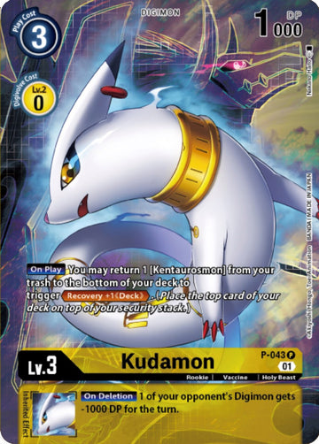 Kudamon (Digimon Royal Knights Card Set) [P-043] [Digimon Promotion Cards] Foil