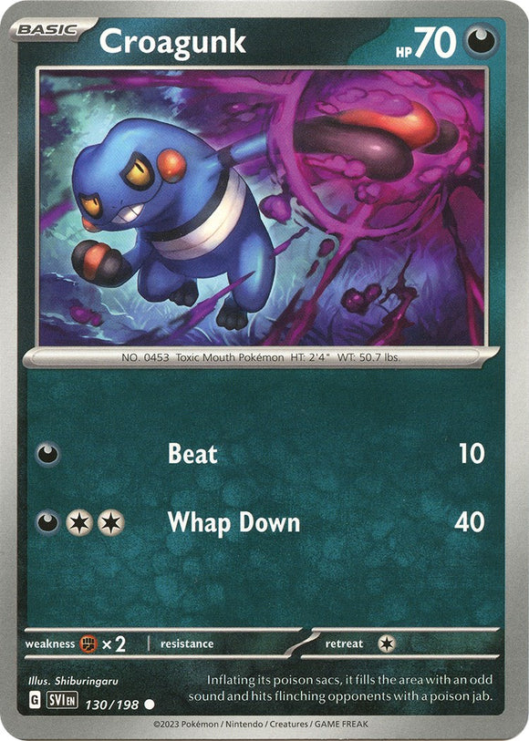 Croagunk [130/198] [Scarlet & Violet Base Set] Reverse Holofoil