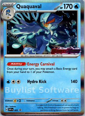 Quaquaval (Scarlet & Violet Promo Cards Stamped) [005] [Scarlet & Violet Promo Cards] Holofoil
