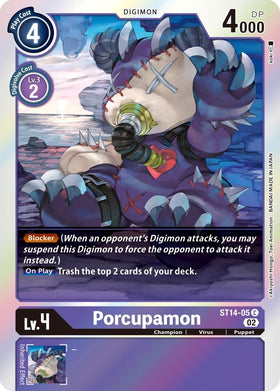 Porcupamon [ST14-05] [Starter Deck 14: Beelzemon Advanced Deck Set] Foil