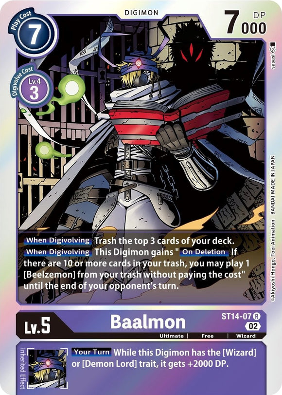 Baalmon [ST14-07] [Starter Deck 14: Beelzemon Advanced Deck Set] Foil
