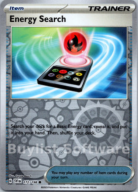 Energy Search [172/198] [Scarlet & Violet Base Set] Reverse Holofoil