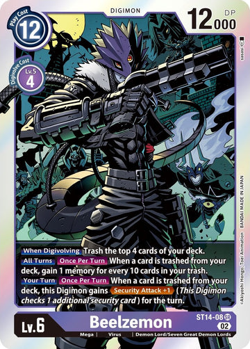 Beelzemon [ST14-08] [Starter Deck 14: Beelzemon Advanced Deck Set] Foil
