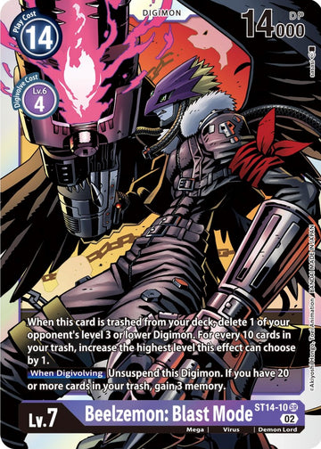 Beelzemon: Blast Mode [ST14-10] [Starter Deck 14: Beelzemon Advanced Deck Set] Foil