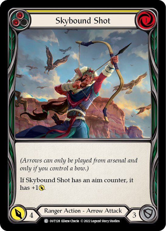 Skybound Shot (Yellow) [OUT128] [Outsiders] Rainbow Foil