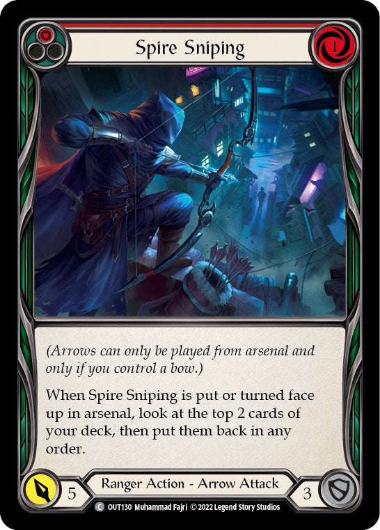 Spire Sniping (Red) [OUT130] [Outsiders] Rainbow Foil