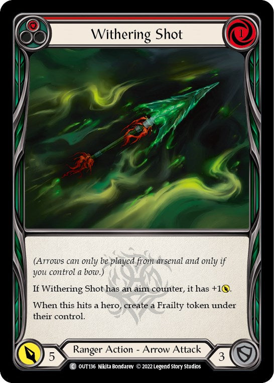Withering Shot (Red) [OUT136] [Outsiders] Rainbow Foil