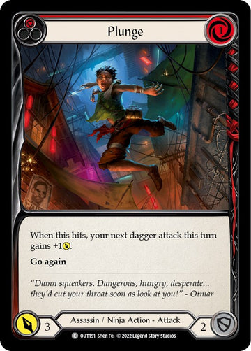 Plunge (Red) [OUT151] [Outsiders] Rainbow Foil