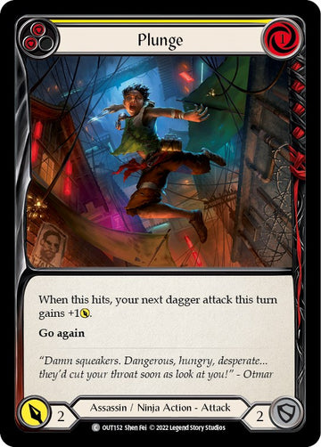 Plunge (Yellow) [OUT152] [Outsiders] Rainbow Foil