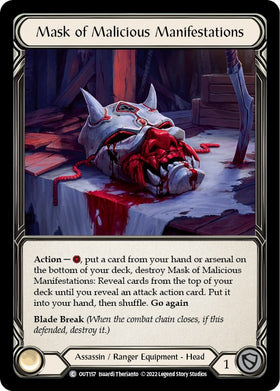 Mask of Malicious Manifestations [OUT157] [Outsiders]