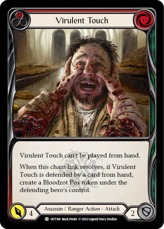 Virulent Touch (Red) [OUT168] [Outsiders] Rainbow Foil
