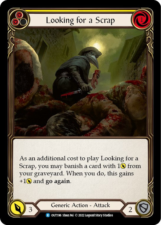 Looking for a Scrap (Yellow) [OUT196] [Outsiders] Rainbow Foil