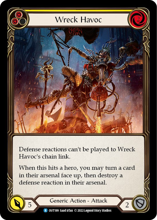 Wreck Havoc (Yellow) [OUT199] [Outsiders] Rainbow Foil