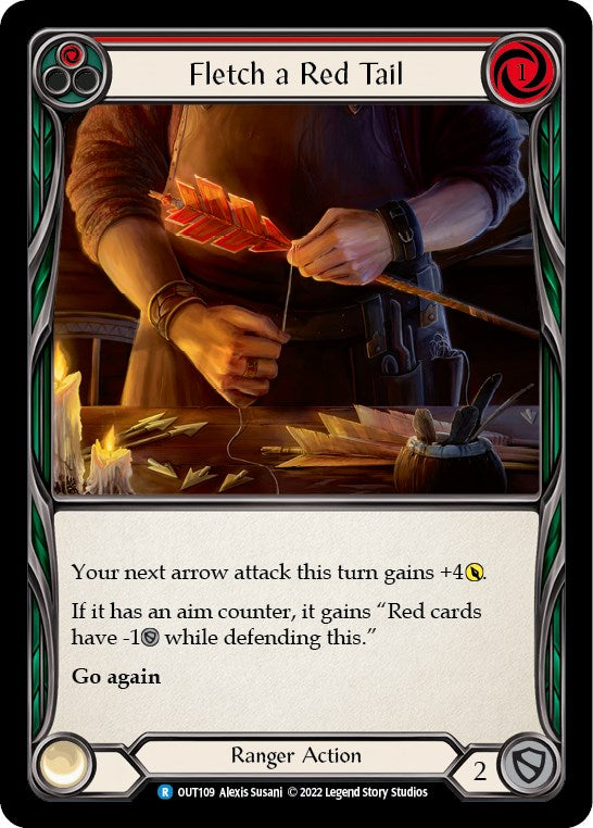 Fletch a Red Tail (Red) [OUT109] [Outsiders] Rainbow Foil