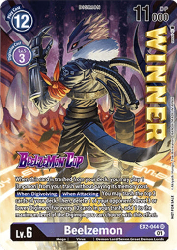 Beelzemon (Beelzemon Cup Winner) [EX2-044] [Starter Deck 14: Beelzemon Advanced Deck Set Pre-Release Cards] Foil