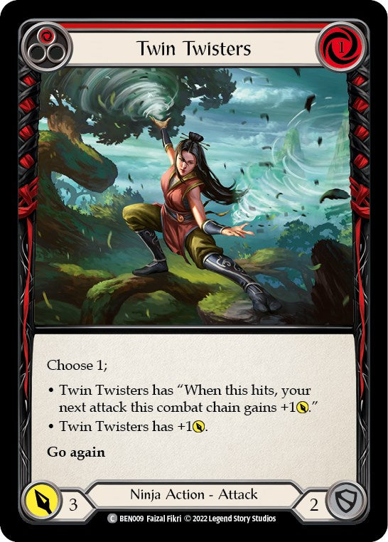 Twin Twisters (Red) [BEN009] [Blitz Deck: Outsiders - Benji]