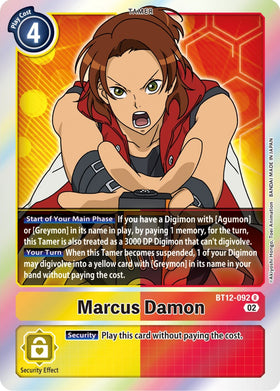 Marcus Damon [BT12-092] [Across Time] Foil