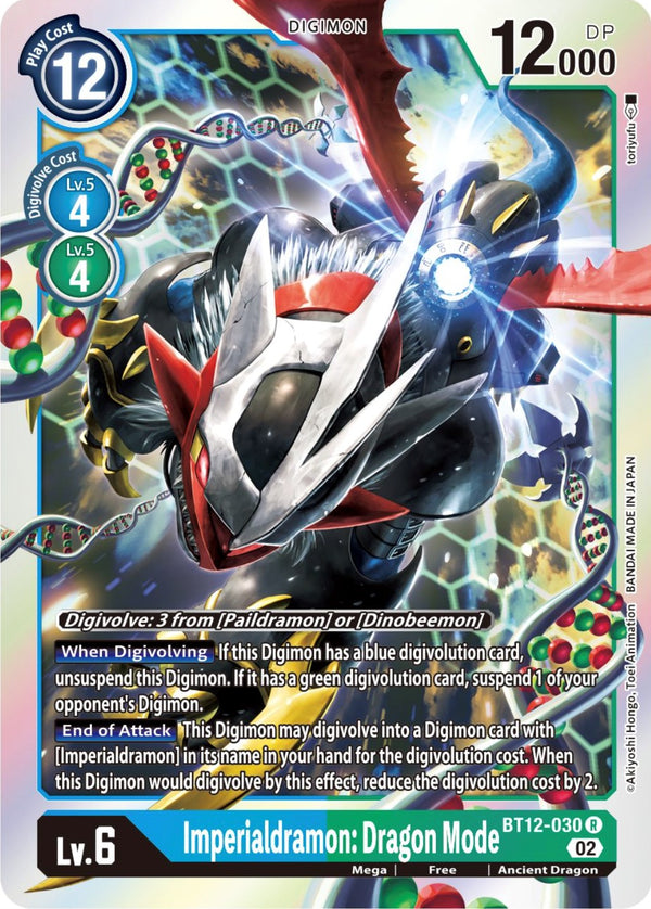 Imperialdramon: Dragon Mode [BT12-030] [Across Time] Foil