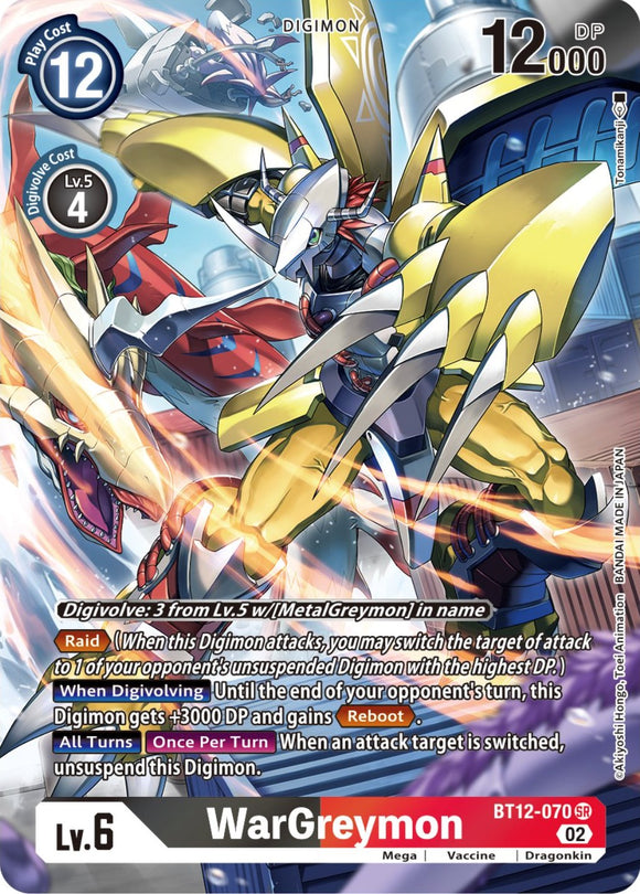 WarGreymon (Alternate Art) [BT12-070] [Across Time] Foil