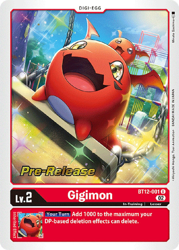 Gigimon [BT12-001] [Across Time Pre-Release Cards] Foil