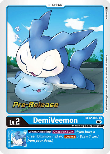 DemiVeemon [BT12-002] [Across Time Pre-Release Cards] Foil