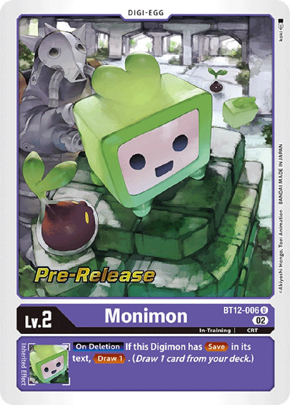 Monimon [BT12-006] [Across Time Pre-Release Cards] Foil