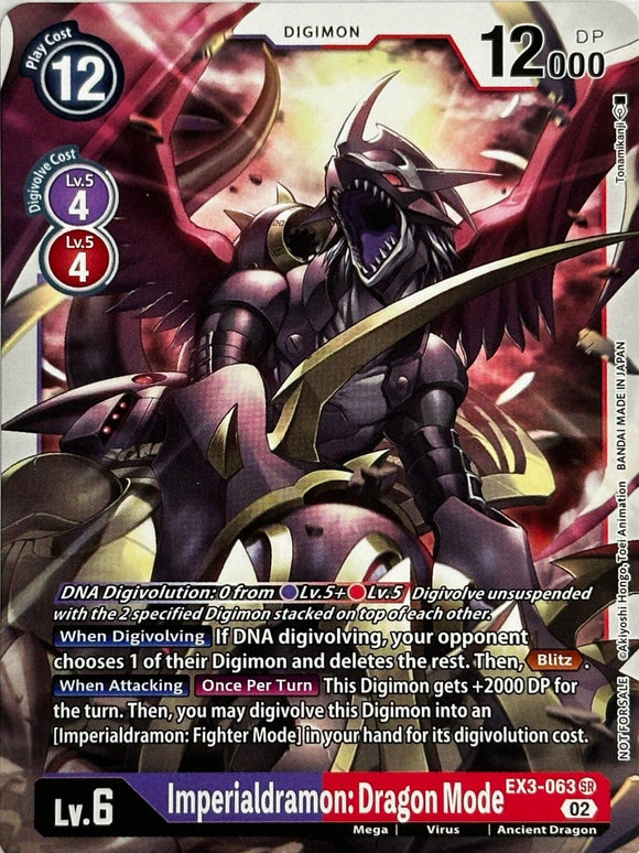 Imperialdramon: Dragon Mode [EX3-063] [Revision Pack Cards]
