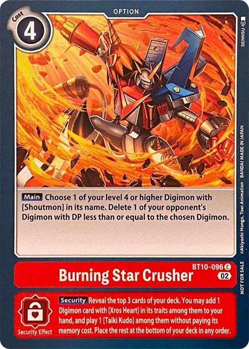 Burning Star Crusher [BT10-096] [Revision Pack Cards]