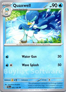 Quaxwell [051/193] [Paldea Evolved]